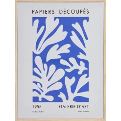 Canvas Schilderij Papiers Decoupes 45x60 cm^ Wanddecoratie