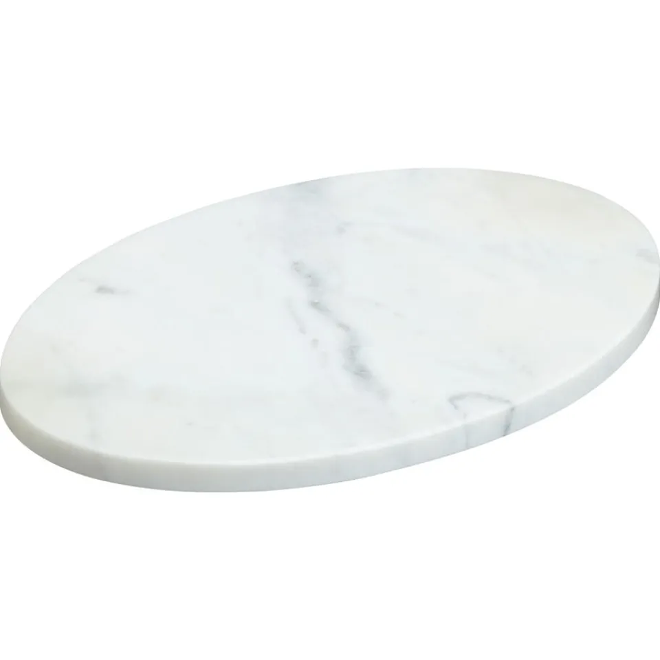Decoratieplateau Organisch Marmer - Ø30 cm^ Decoratie Schalen|Kaarsenplateaus