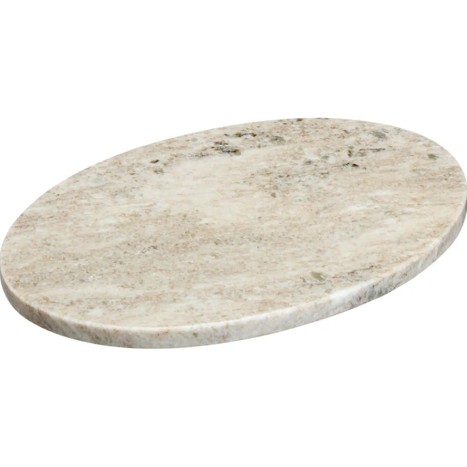 Decoratieplateau Organisch Marmer - Ø30 cm^ Decoratie Schalen|Kaarsenplateaus