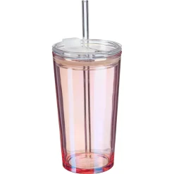 Drinkbeker Met Rietje Holo - 650 ml^ Glazen