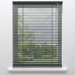 Fenstr Aluminium Jaloezie Alix Antraciet 25mm^ Jaloezieën|Aluminium Jaloezieën