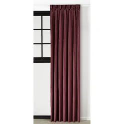 Gordijn Velours Romeo Bordeaux^ Gordijnen|Vouwgordijnen
