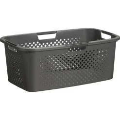 Heupwasmand Rattan Ruit Antraciet 40 Liter^ Wasmanden