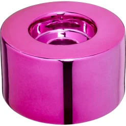 Kandelaar Metallic Pink - 5,1 cm ø 9x5 cm^ Waxinelichthouders
