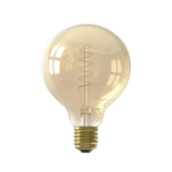 LED lamp 95 mm Flex Goud E27 4W Dimbaar^ Lichtbronnen