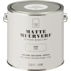 Muurverf Mat Crème 2.5 l^ Muurverf