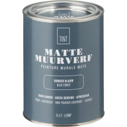 Muurverf Mat Donker 1 l^ Muurverf