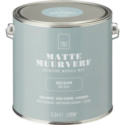 Muurverf Mat Grijs 2.5 l^ Muurverf