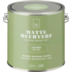 Muurverf Mat Licht 2.5 l^ Muurverf