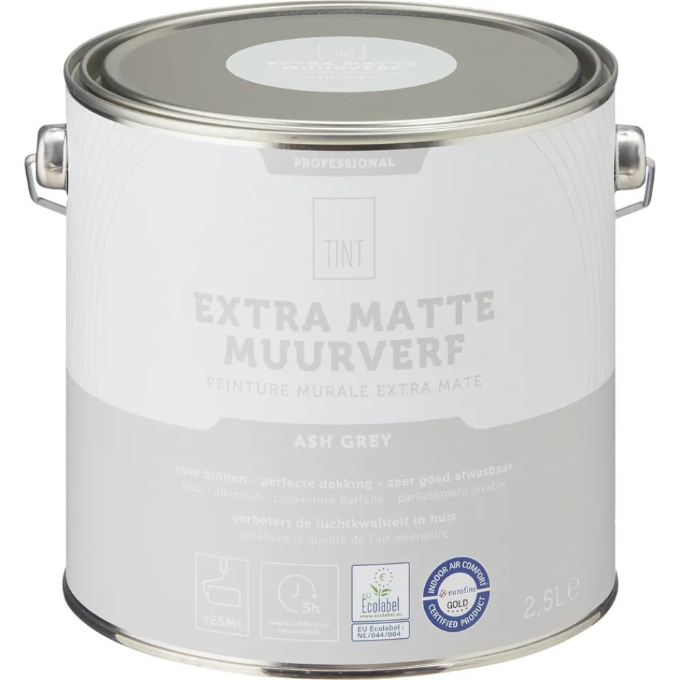 Muurverf Professional Ash Grey 2.5 l^ Muurverf