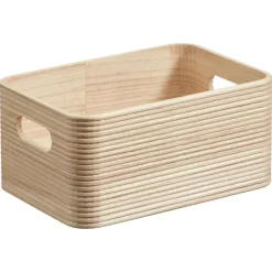 Opbergkist Husum Hout Naturel 23x16x10 cm^ Opbergkisten