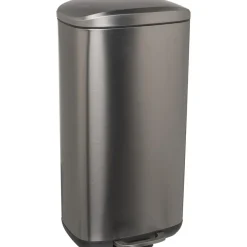 Pedaalemmer Lux 30 Liter Metallic Zilver^ Afvalbakken