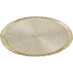Placemat Rond Goud^ Placemats
