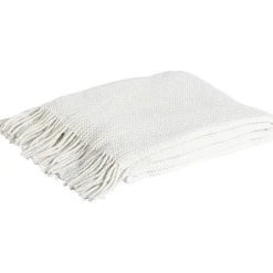 Plaid Rennes Naturel - 130x160 cm^ Plaids
