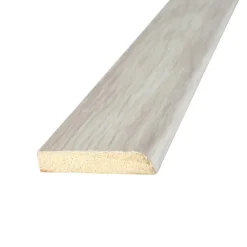 Plakplint Wit Grenen MDF 2,4 cm^ Plinten