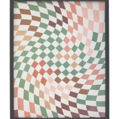 Poster Grafisch Blocks Multicolor 40x50 cm^ Wanddecoratie