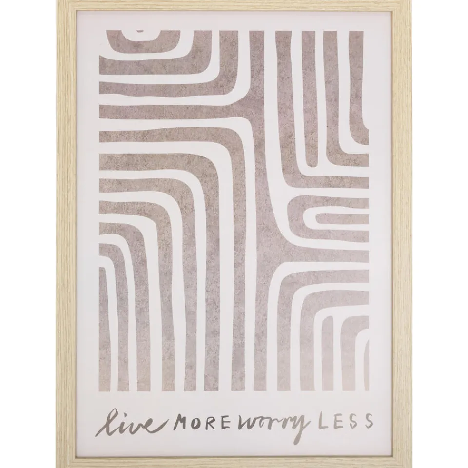 Poster Worry Less^ Wanddecoratie