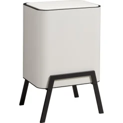 Prullenbak Op Pootjes 2X 12,5 Liter Beige^ Afvalbakken