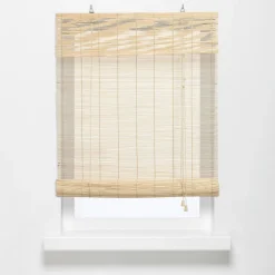 Rolgordijn Bamboe Naturel 150x160 cm^ Rolgordijnen