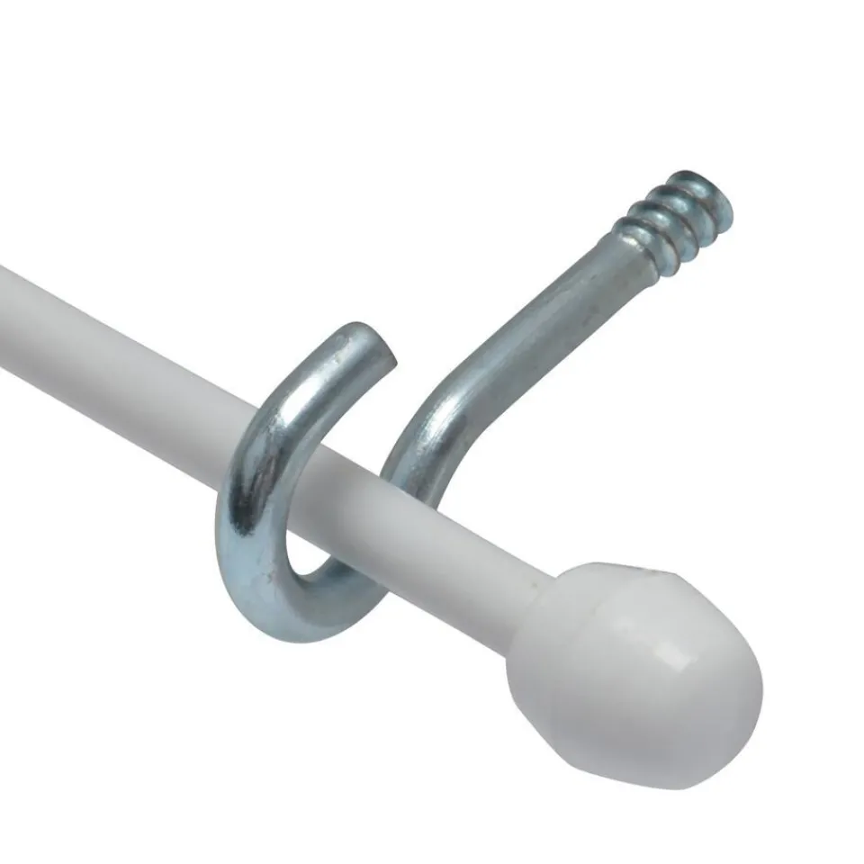 Spiraal/Knop/Haak 250 cm^ Gordijnroedes
