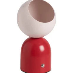 Tafellamp Bolletje Rood-Roze^ Tafellampen