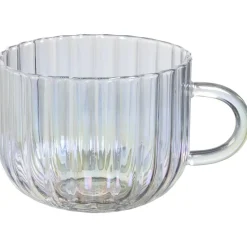Theeglas Met Oor Ribbel Holo - 420 ml^ Glazen