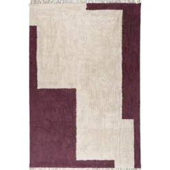 Vloerkleed Ruby Bordeaux 190x280 cm^ Vloerkleden|Vloerkleden Woonkamer