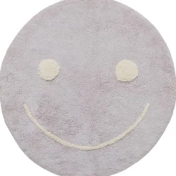 Vloerkleed Smiley Lila^ Vloerkleden|Ronde Vloerkleden