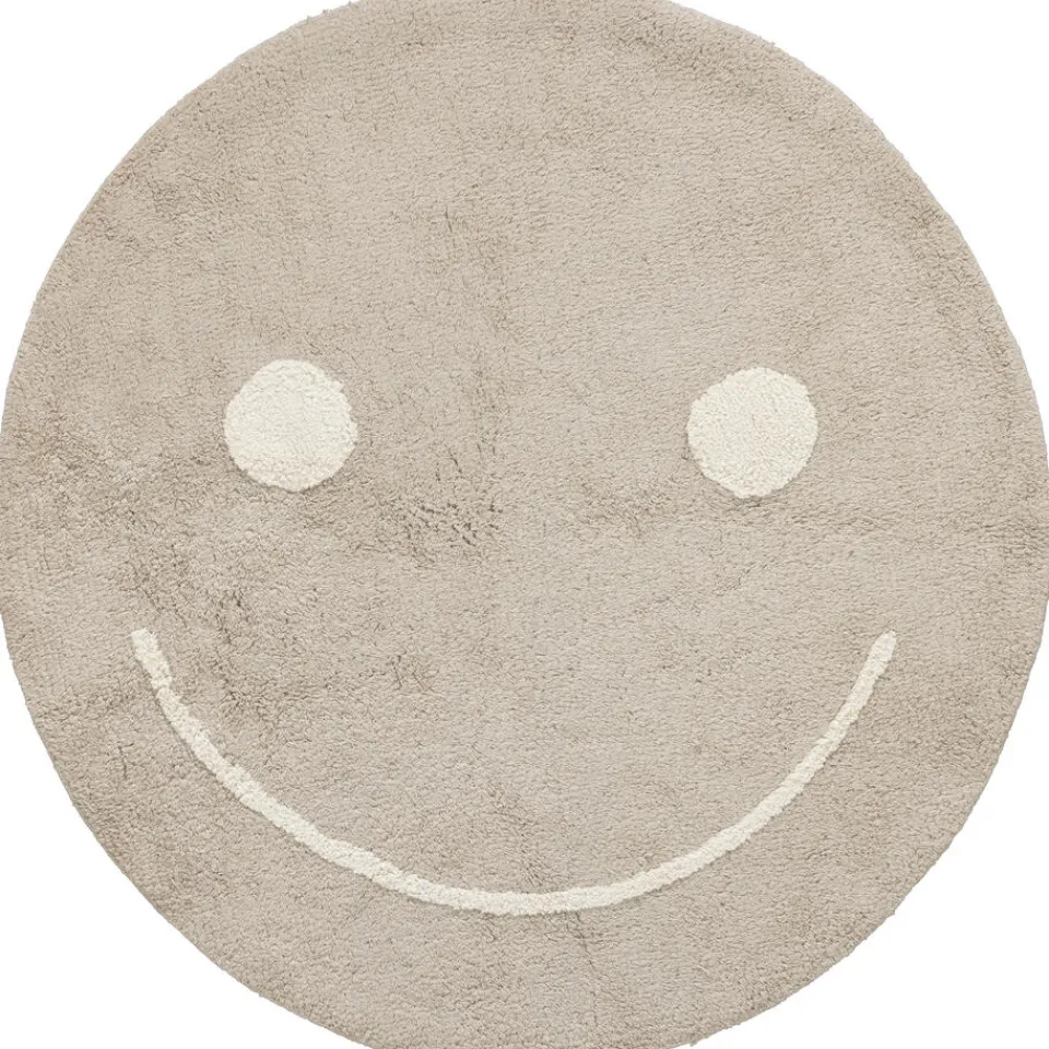Vloerkleed Smiley Naturel^ Vloerkleden|Ronde Vloerkleden