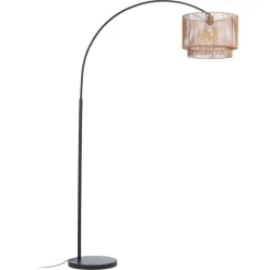 Vloerlamp Cilen Zwart Bruin^ Vloerlampen