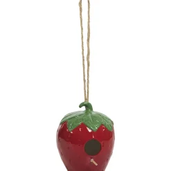Vogelhuis Aardbei^ Tuindecoratie