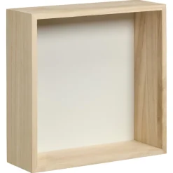 Wanddecoratie Hout Maat M 25x9x25 cm^ Wanddecoratie