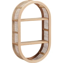 Wandkast Ovaal Naturel^ Wanddecoratie