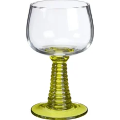 Wijnglas Ribbel Lime/ - 230 ml^ Glazen